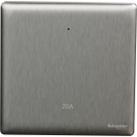 Schneider Electric 施耐德電氣 NUX31D20N_SS UNICA X 20A 250V~ 單位雙極開關掣連LED指示燈 (炫星銀)